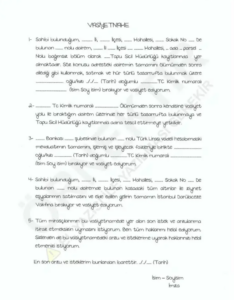 vasiyetname örneği nasıl düzenlenir