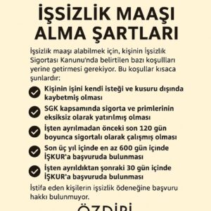 işsizlik maaşı şartları